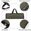 Kitchen Storage Compact Cutter Chef Roll Bag Waxed Canvas With Zipper Pocket Durable 4-slot For Travel