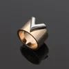 Top-Qualität Luxus breiter Ring 3 Farbe Frauen Designer V Paar Ringe ohne Box236c