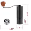 Langbowan Manual Coffee Grinder Stainless Steel Cafetera Hand Bean Burr Espresso 240104