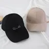 Bollmössor 2024 Summer Korean Street Trendy Hat Letter Brodery Par Baseball Cap Peaked Factory Wholesale