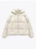 Winter Vrouwen Kunstleer Puffer Jas Warm PU Sneeuw Capuchon Parka Vrouwelijke Toevallige Losse Jas Rits Lange Mouw Overjas 240105