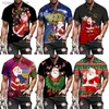 Men's Casual Shirts Newest Christmas Santa Claus 3D Print Men's Button Shirts Xmas Short/Long Sleeve Blouses Holiday Carnival Couple Streetwear Tops T240105