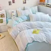 Bedding Sets NOAHAS Cotton Mother And Baby A Four-piece Set Jacquard Cream Wind Quilt Cover Sheet Bedroom