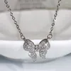 Stud Earrings Exquisite Romantic Rings Clavicle Elegant Necklaces Open Adjustable Fashion Short Butterfly Jewelry Set Pendant