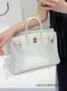 Bolsas de asas Diseñador Himalaya Bolsos de cocodrilo Bolso de patrón Cuero genuino Para mujer Nuevo Cuero de vaca de moda Grande Versátil para desplazarse PO WNLYH