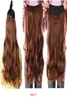 190 g 24 inch uitgerekte golvende clip in synthetische haarextensions Heat resistent vezels 4 clips één stuk 17 beschikbare kleuren7284375