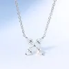 Pendant Necklaces Women S925 Sterling Silver Four-leaf Clover Clavicle Necklace Ladies Luxury Zircon Chain Wedding Jewelry Accessories