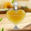 Exquisite Fashion 1000ml Heart-Shaped Wine Bottle Sealed Whiskey Vodka Sake Shochu Decanter Decoration Hip Flask Gift Jug 240104