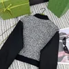 Designer de vestido de duas peças Mulheres Tracksuits Tweed Manga Longa Único Breasted Bomber Jacket e Plissado Mini Saia Moda Outfits 9BIX