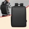 Mochila para laptop antifurto, mochila escolar à prova d'água com carregamento USB para homens, bolsa de viagem de negócios, design 240106