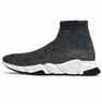 Paris casual shoes Sock Designer Shoes Speed Trainer Mens Shoes Plate-forme Sneakers Graffiti Black White Clear Sole Luxury Loafers Flat Plate-forme Boots Women shoe