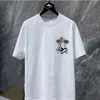 Klassiker Herren T-Shirts Herz hochwertige Marke Crewneck Chromees Kurzärmele Tops T-ShirtsSweatern Casual Horseshoe Sanskrit 307
