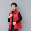 Damesvesten 2024 Mode Vrouwen Faux Lamswollen Vest Tops Mouwloze Winterjas Koreaanse Bruine Jassen Dikker Bovenkleding Voor V126