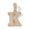 UWIN – collier avec pendentif lettre Jumbo personnalisé pour hommes, colliers avec 2 noms en zircone cubique empilés, bijoux Hip Hop, cadeau, 240106