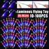 10-100pcs incrível luz brinquedo foguete helicóptero voando brinquedo led luz brinquedos festa diversão presentes elástico catapulta luminosa 240105