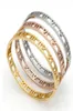 Pulsera romana con grillete de acero inoxidable y plata para mujer, joyería, brazaletes de oro rosa, pulsera de amor 4968399, 2022