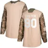 Goleiros de backup de emergência 90 Scott Foster Hockey Jerseys Contador que virou Goalie Seven Saves personalize o Dia dos Veteranos de Camo Classic Classic Classic