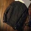 Homens inverno outono jaqueta denim lã interna engrossar jeans casaco masculino turndown veludo parkas de pele 240105