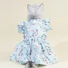 Katze Kostüme 2024 Sommer Haustier Prinzessin Kleid Schöne Baumwolle Rock Für Welpen Atmungsaktive Komfortable Hund Versorgung