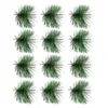 Decorative Flowers 24Pcs Creative Pine Picks Novelty Simulation Christmas Branches Decors