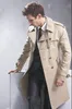 Trench Coat Men Classic Double Breasted Mens Long Coat Mens Clothing Long Jackets Coats British Style Overcoat S-6XL size 240106