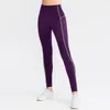 AL Yoga Joggingbroek Dames Naadloze Broek Pluche Hoge elastische T-lijn Jogging Sportkleding Hoge taille Heupheupen Fitnessbroek Tailleband Zaklegging