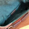 Sac messager à rabat pour femme sac à bandoulière en chaîne sac fourre-tout en toile classique lettre imprimée rouge vert tissu tissé de haute qualité pochette pour femme pochette de travail sac de travail