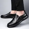 Black Business Formal Men s Fashion Casual Daily Classic Soft Sole äkta läder loafers skor varm plysch fahion caual claic loafer sko pluh