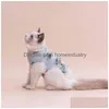 犬のアパレルペット猫の滅菌服かわいい通気性のある弾性綿包帯ドロップデリバリーホームガーデンペット用品dho5p
