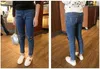 IENENS Children Infants Girls Casual Denim Long Pants Child Baby Girl Jeans Clothes Fashion Kids Skinny Trousers Prints Clothing 240106