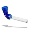 Tjock Pyrex Färgglada glasoljebrännare rör 112 mm Längd torr ört Tobak Handrör rökningstillbehör