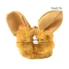 Scrunchie Stretch Głowa Scrunchies Women Girls Elastic Rabbit uszy Bow Hair Opaski Akcesoria Faux Fur Hair