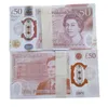 키즈 장난감 스티커 소품 돈 화폐 파티 가짜 장난감 영국 파운드 gbp British10 20 50 EUR 기념 티켓 가짜 빌렛 메모 오테니