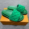 Designer Pool Pillow Slides sandals couples slippers men women sandals summer flat shoes beach slippers Easy-to-wear Style Slides shoes Flat sandale shoes