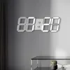 Цифровые настенные часы со светодиодным 3D-дисплеем, будильники, кухонный офисный стол, настольный компьютер с температурой 24 или 12 часов, без звука 240106