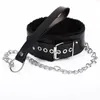 Sex Toys Collier de bondage d'esclave Laisse érotique Collier réglable en cuir PU SM Ras du cou pour femmes Couples sexuels Jeux pour adultes 240106