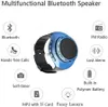 Taşınabilir Hoparlörler Çok Fonksiyonlu Taşınabilir İzle Hoparlör Giyilebilir Mini Spor Kablosuz Müzik Merkezi Subwoofer Bluetooth Su Geçirmez Hoparlör YQ240106