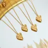 Correntes de ouro cor mulheres jóias charme flor pingente colar de aço inoxidável jóias meninas acessórios presente