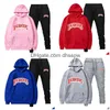 Men'S Hoodies Sweatshirts Fashion Brand Backwoods Mens Set Fleece Hoodie Pant Thick Warm Tracksuit Sportswear Hooded Track Suits M Dh2Rz