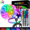 LED Light Strip RGB 2835 44-Key Button Controller Musik Led Light Diy Multi-färg nattljus dekoration vardagsrum julbröllop födelsedagsfest och heminredning