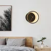 Wall Lamp Modern Minimalist LED With Clock Bedroom Dining Room Corridor El Living Foyer Porch Lights Luminaria Decor