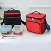 كيس غداء مقاوم للماء غداء معزول حقيبة غداء Bento Bento Box Thermal Bento Bacous Bag Bag Bag Picnic Bag Lonchera 240106