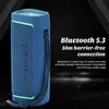 Alto-falantes portáteis TG375 caixa de som Bluetooth Speaker sem fio ao ar livre à prova d'água portátil gancho de equitação mini áudio TWS subwoofer tipo-c porta TF / FM YQ240106