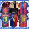 Finali maglia da calcio Retro 01 02 03 05 07 09 11 13 RONALDINHO RIVALDO Iniesta maillot de foot Ibrahimovic Eto'o Kluivert BarcelonaS RONALDO XAVI SUAREZ HENRY Uniformi