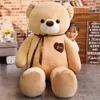 60 CM grand ours en peluche en peluche peluche pleine douce oreiller de couchage poupée cheveux courts brun enfant anniversaire cadeau de noël 240106