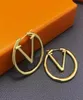 Women Charm Hoop örhängen lyx 18K Gold Ear Studs Lady Nice Christmas Gifts Top Paris smycken Tillbehör1269585