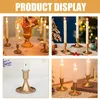 Candle Holders 2pcs Vintage Pillar Holder European Style Wide Based Stands