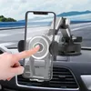 Suporte para telefone de carro com ventosa Suporte para telefone celular Painel universal / pára-brisa / suporte para janela Suporte de um botão pop-up com forte sucção para telefone celular Suporte para carro