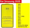 9D Full Lim Cover Hemdrat Glass Phone Screen Protector för Samsung Galaxy A01 A11 A21 A31 A41 451 A61 A71 A81 A91 M11 M21 M311100358