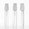 Kostenlose Probe, klares Röhrchen, leeres Fläschchen, 1,5 ml, 2 ml, 2,5 ml, Glas-Parfüm-Sprühflasche, mini nachfüllbare Parfüm-Probenflasche